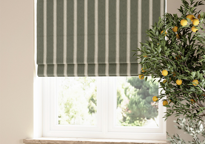 Bellagio Stripe, Sprucewood - Roman Blind - Image 5